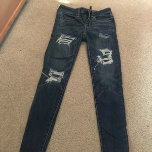 American Eagle jeans with non exposed holes